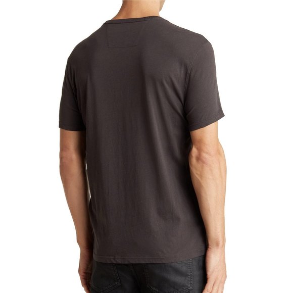 John Varvatos Men's Growling Teeth Wild Cat Eyes Graphic Crew T-Shirt Charcoal - Picture 3 of 6